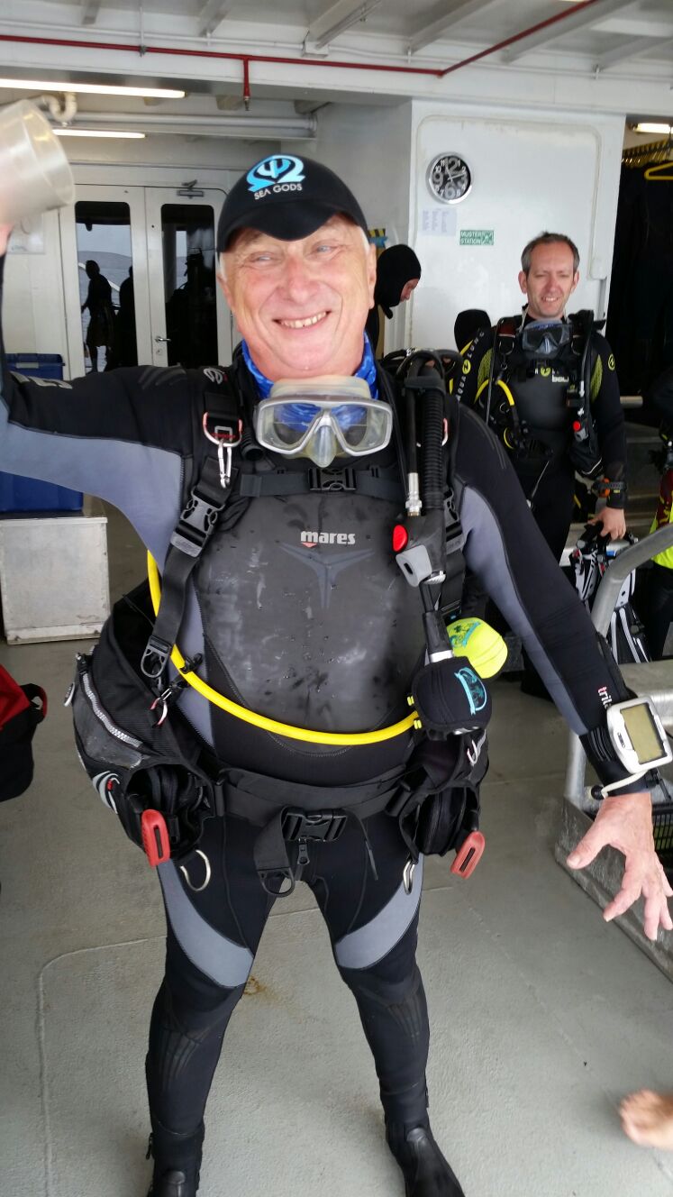 Happy scuba diver, Sea of Cortez