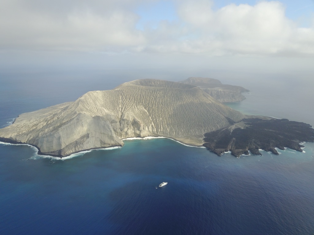 San Benedicto island aerial photograph
