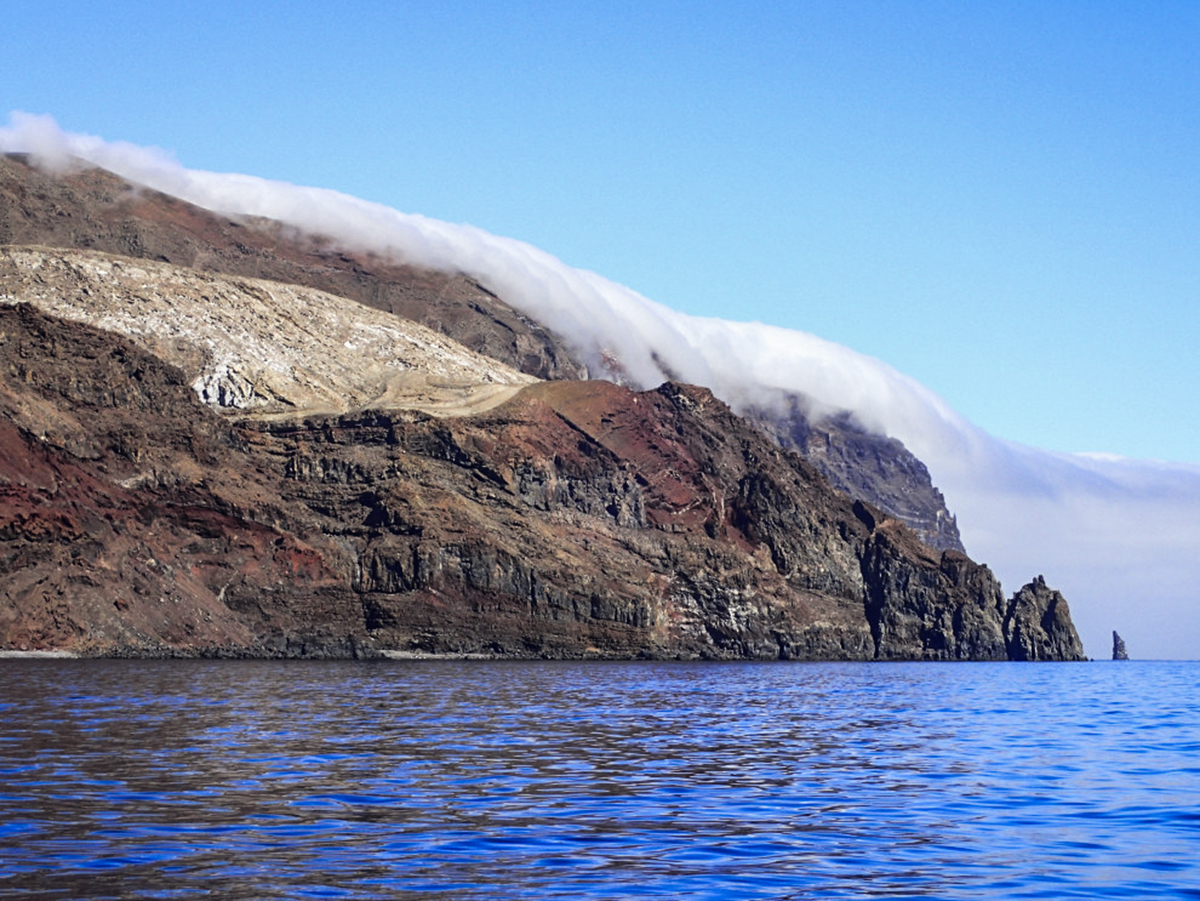 The amazing cloud waterfalls on Guadalupe Island