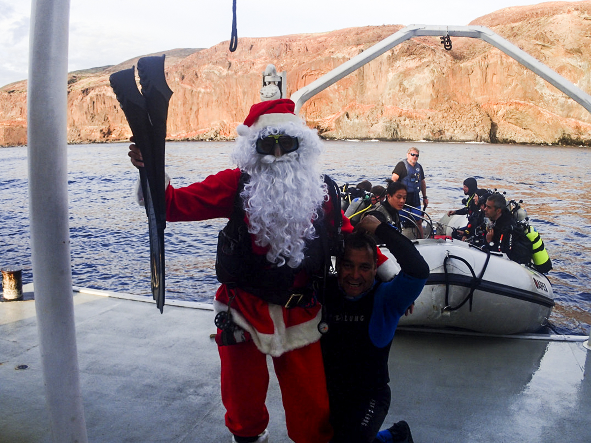 Diving with Santa!