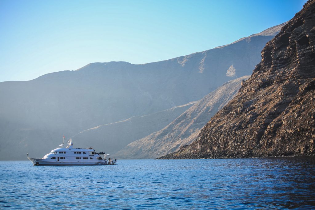 Nautilus Belle Amie arriving Guadalupe Island