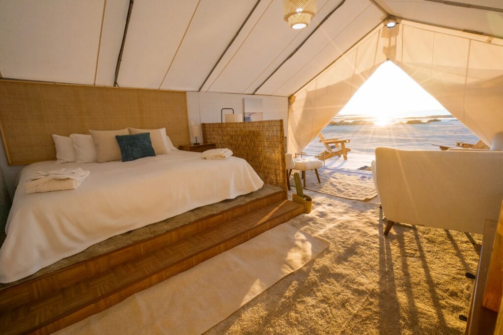 Redesigned tents at San Ignacio Lagoon Luxury Camp